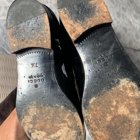 Gucci black patent leather dress shoe Oxford - Picture 10 of 11